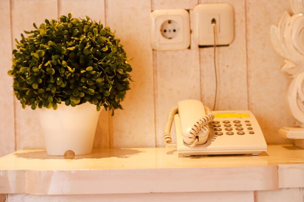 Contact desk and phone